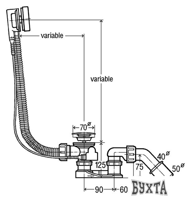 Сифон Viega Simplex 285357