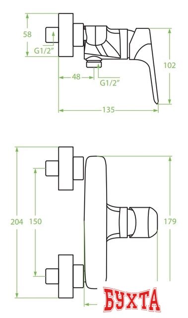 Смеситель Laveo Rondo BLX 040D