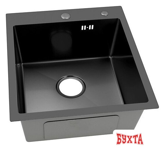 Кухонная мойка ARFEKA ECO AR 450*500 BLACK PVD NANO