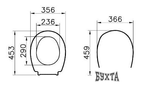 Сиденье для унитаза Vitra S10 115-003-001