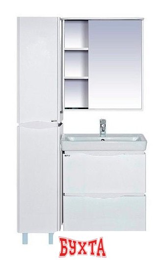 Мебель для ванных комнат Misty Венера - 35 Пенал правый белый - П-Внр05035-01П
