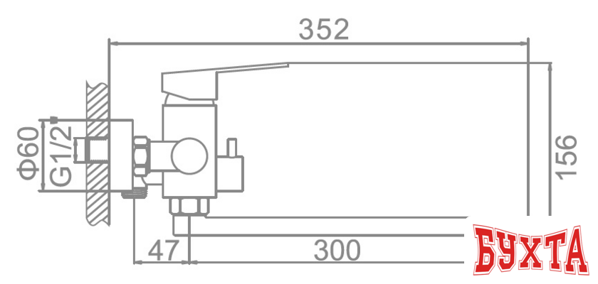 Смеситель Ledeme L72203