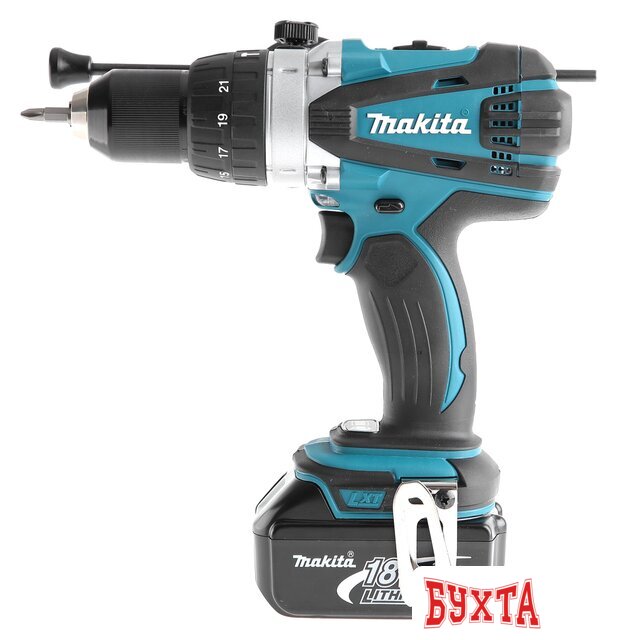 Ударная дрель-шуруповерт Makita DHP458RFE (с 2-мя АКБ, кейс)