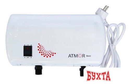 Проточный электрический водонагреватель-душ Atmor Basic 3,5 кВт душ