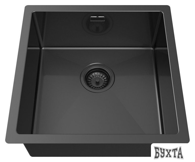 Кухонная мойка Aquasanita DER 100 X + cмеситель AquaSanita 7763-T graphite