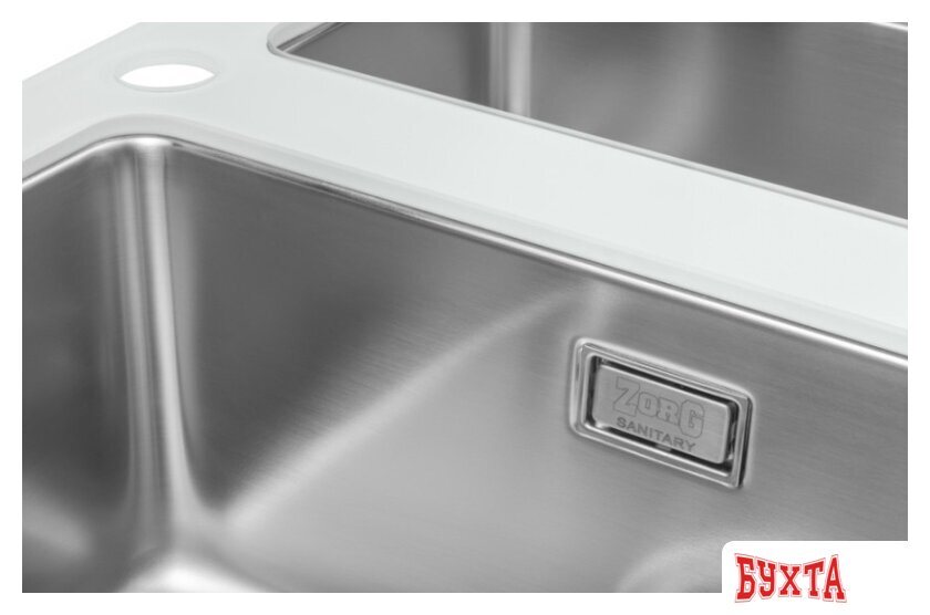Кухонная мойка ZorG GS 6750-2 (белый)