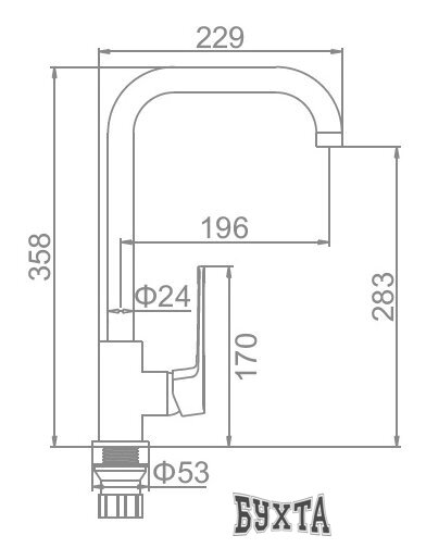 Смеситель Ledeme L4067