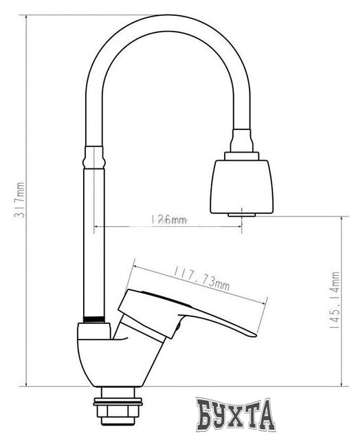 Смеситель Econoce EC0291WT