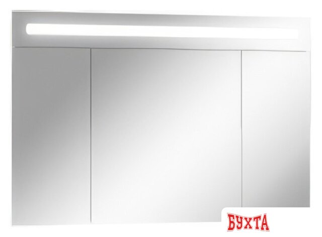 Мебель для ванных комнат Домино Шкаф с зеркалом Аврора 105 (с подсветкой LED)