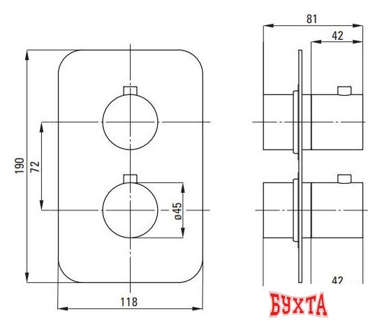 Душевая система  Deante BXYSX44T-4