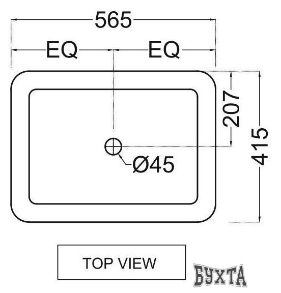Умывальник Jaquar FLS-WHT-5601