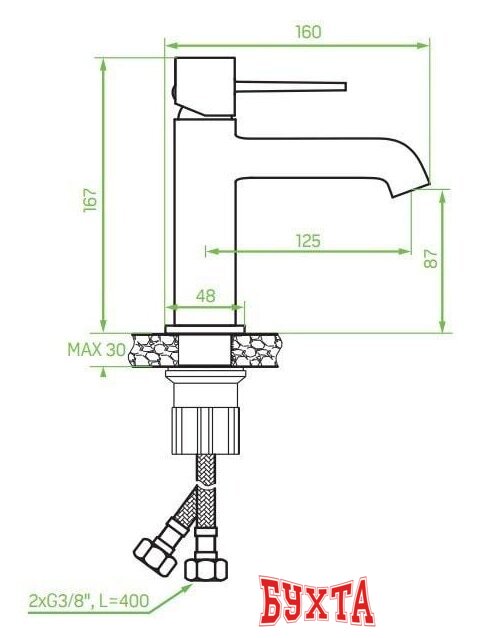 Смеситель Laveo Pola BAP 722D