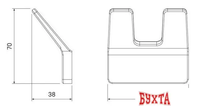 Крючок для ванны IDDIS Slide SLIGM20i41