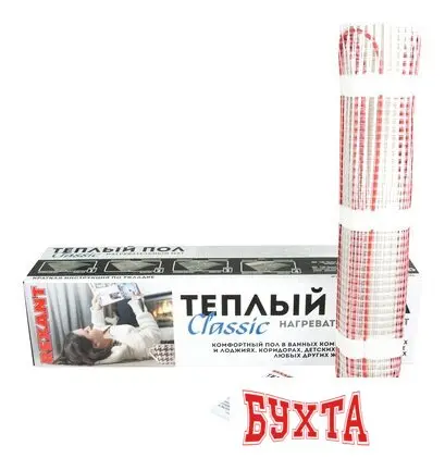 Нагревательный мат Rexant Classic RNX-0.5-75 0.5 кв.м. 75 Вт