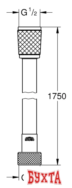 Душевой шланг Grohe Relexaflex 45992001