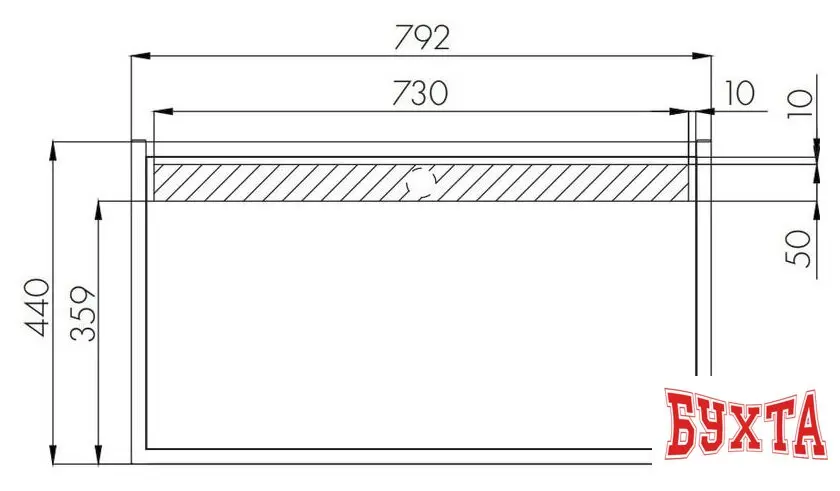 Мебель для ванных комнат Акватон Столешница Фабрик 80 1A243003LTDY0 (дуб кантри)