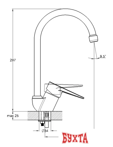 Смеситель Solone SUP4-C045