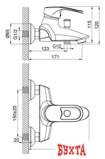 Смеситель Kaiser Aurora 67022