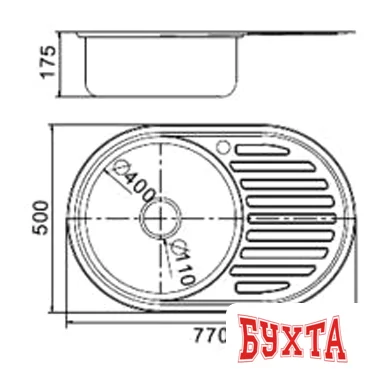 Кухонная мойка FRAP FD65077