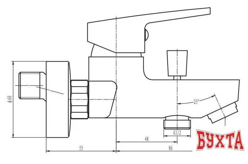 Смеситель Esko Venezia PL 54/VE 54