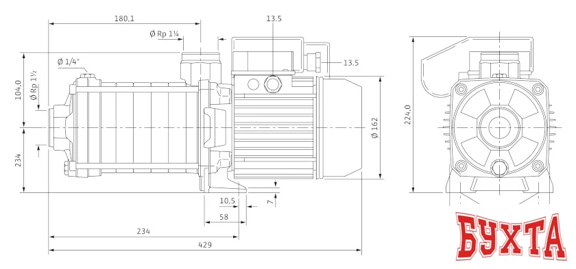 Насосы Wilo Economy MHIL 904 (1~230 В)