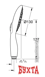 Душевая лейка Grohe Power&Soul 130 [27673000]