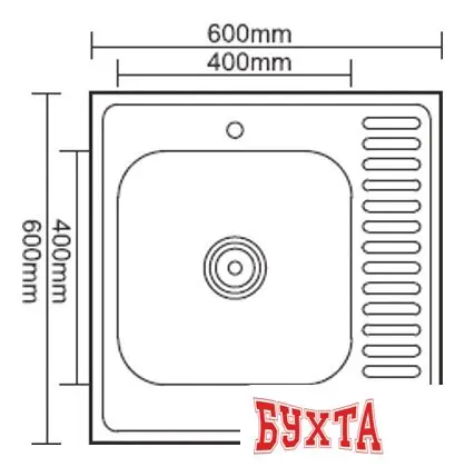 Кухонная мойка Ledeme L96060-6L