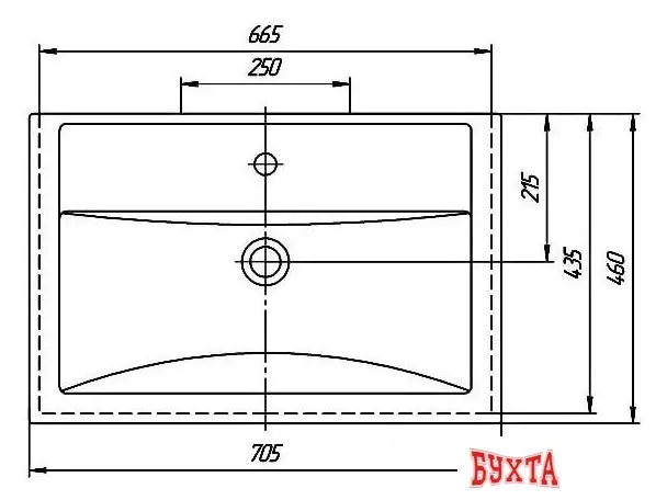 Мебель для ванных комнат Smile Тумба с умывальником Арабеско 70 Z0000010907 (белый)