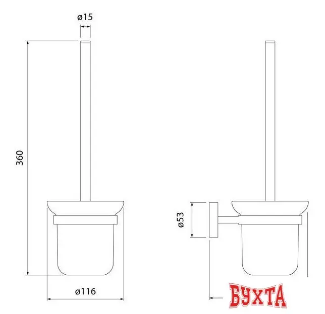 Ершик для унитаза IDDIS Sena SENSSG0i47