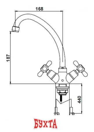 Смеситель Kaiser Carlson Style 11143