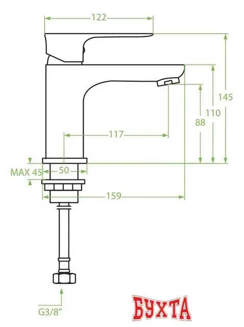 Смеситель Laveo Raila BLL 722D