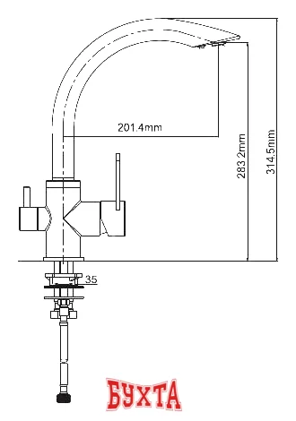 Смеситель Gappo G4399