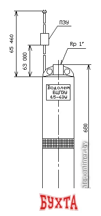 Скважинный насос Водолей БЦПЭУ 0,5-63 У