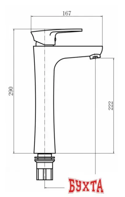 Смеситель PLstart PL3005-17 (графит)