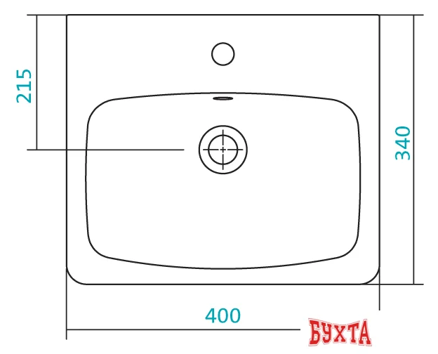 Умывальник Santek Нео 40x34 [1.WH30.2.183]