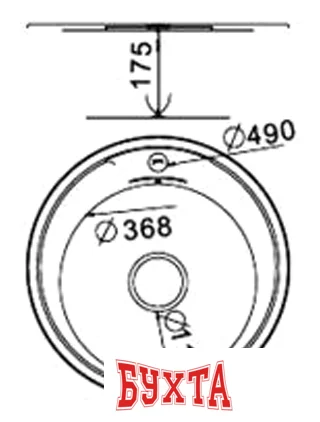 Кухонная мойка FRAP F60490