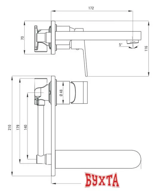 Смеситель Deante Alpinia BGA 054L