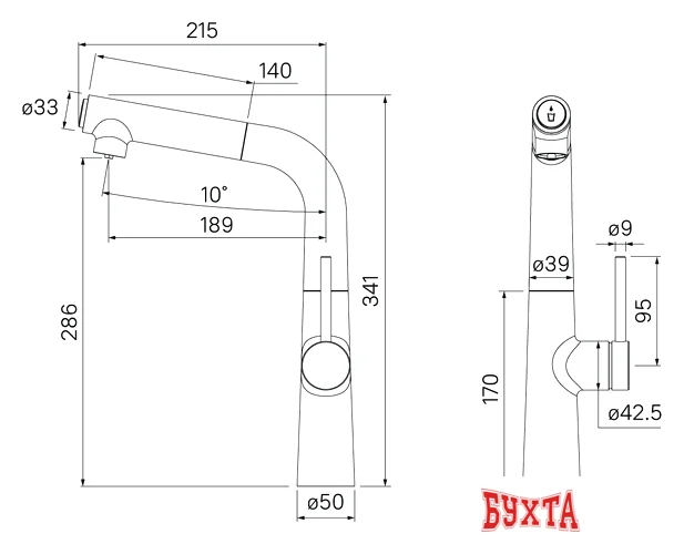 Смеситель IDDIS Pure PURBLFBi05