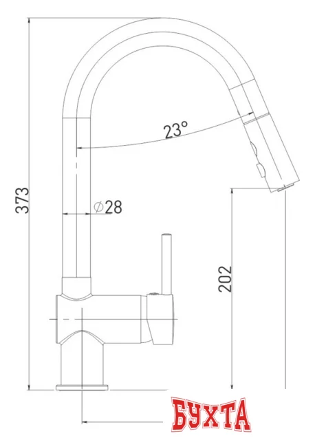 Смеситель Gross Aqua Extra 3140609C