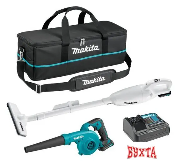 Наборы электроинструментов Makita CLX 245 SAX1 (пылесос, воздуходувка, 1 АКБ, сумка)