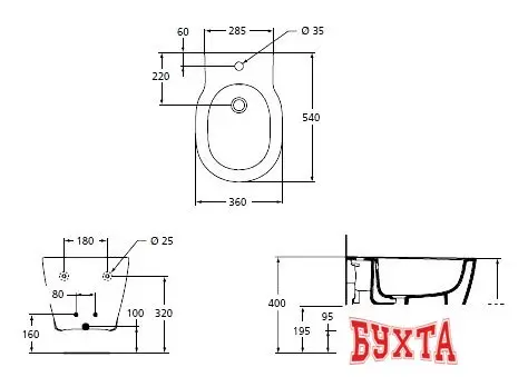 Биде Ideal Standard Connect [E799701]