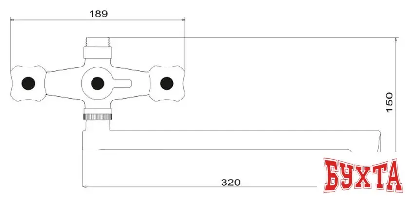 Смеситель РМС PL4-140P