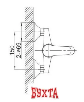 Смеситель Ferro Vasto BVA11