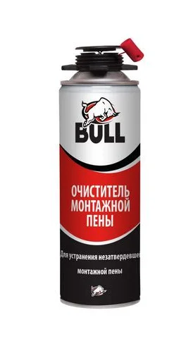 Bull Очиститель монтажной пены; страна происхождения - РОССИЯ