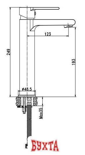 Смеситель Cersanit Brasco S951-227