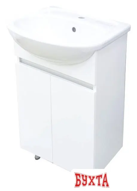 Мебель для ванных комнат Misty Элегия - 45 Тумба напольная прямая (ПВХ) - Э-Эле01045-011Н