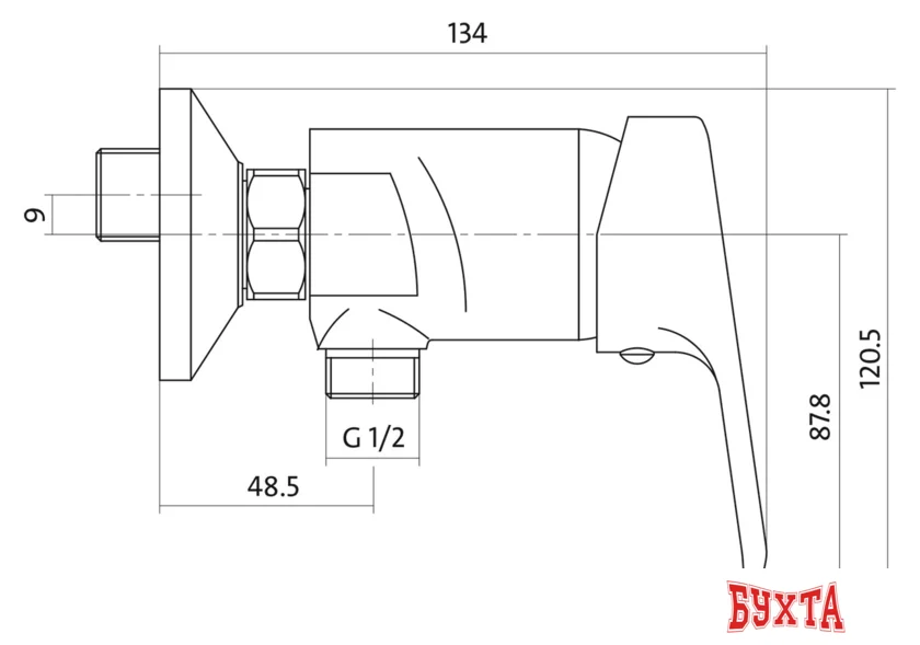 Смеситель Cersanit Amet S951-027