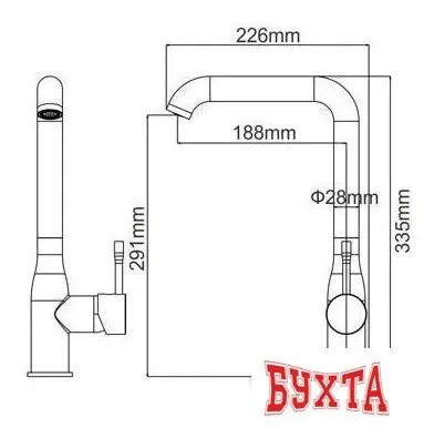 Смеситель Gerhans KK4698-23