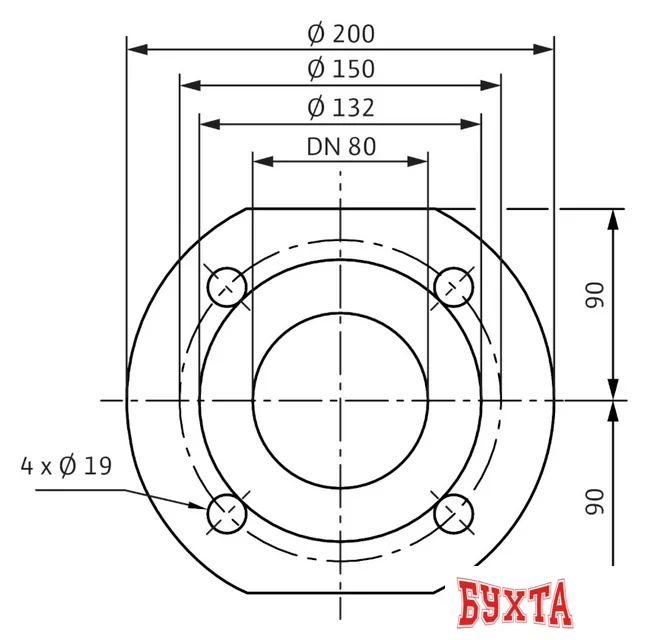 Циркуляционный насос Wilo TOP-S 80/7 (3~400/230 V, PN 6)