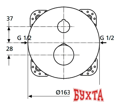 Смеситель без скрытого механизма Ideal Standard Melange A 4891 AA